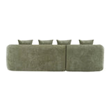 Minimalist Green L-Shape Sectional Sofa With Chaise - Omega Lifestyles