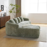 Minimalist Green L-Shape Sectional Sofa With Chaise - Omega Lifestyles