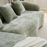 Minimalist Green L-Shape Sectional Sofa With Chaise - Omega Lifestyles