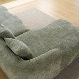 Minimalist Green L-Shape Sectional Sofa With Chaise - Omega Lifestyles