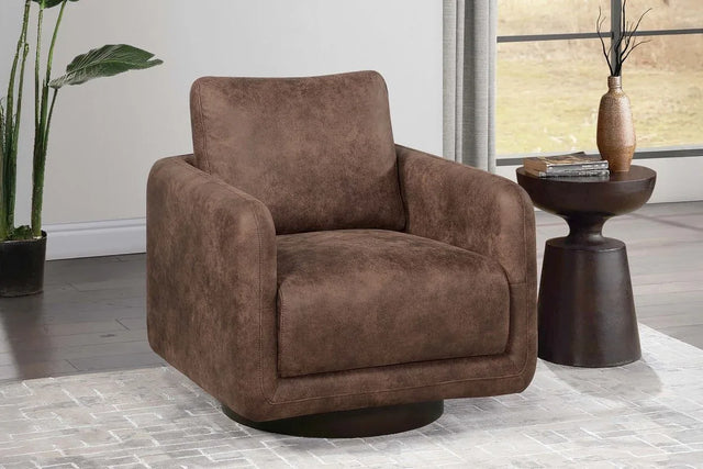 Modern 360-Degree Swivel Faux Leather Comfort Chair - Omega Lifestyles