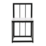 Modern 7-Piece Dining Table Set With Six Chairs - Omega Lifestyles