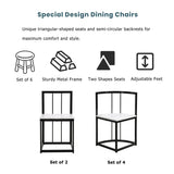 Modern 7-Piece Dining Table Set With Six Chairs - Omega Lifestyles