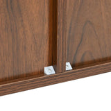 Modern Art Wave Relief MDF Sideboard With Iron Legs - Omega Lifestyles