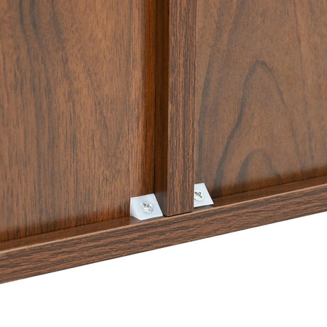 Modern Art Wave Relief MDF Sideboard With Iron Legs - Omega Lifestyles