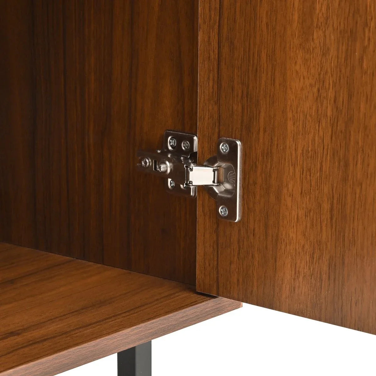 Modern Art Wave Relief MDF Sideboard With Iron Legs - Omega Lifestyles