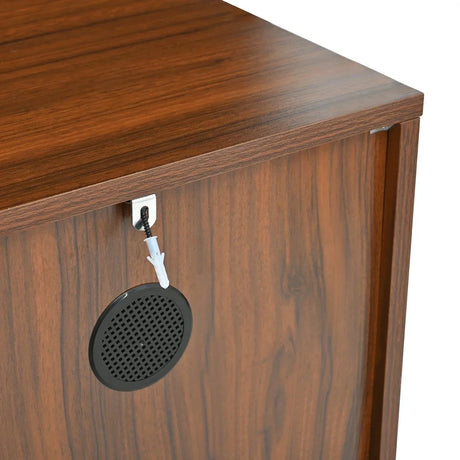 Modern Art Wave Relief MDF Sideboard With Iron Legs - Omega Lifestyles