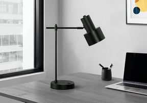 Modern Black Metal USB Port Table Lamp - Omega Lifestyles