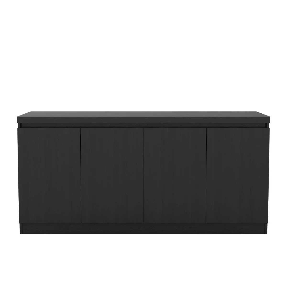 Modern Black Particle Board Storage Sideboard Buffet Cabinet - Omega Lifestyles