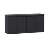 Modern Black Particle Board Storage Sideboard Buffet Cabinet - Omega Lifestyles
