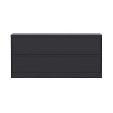 Modern Black Particle Board Storage Sideboard Buffet Cabinet - Omega Lifestyles