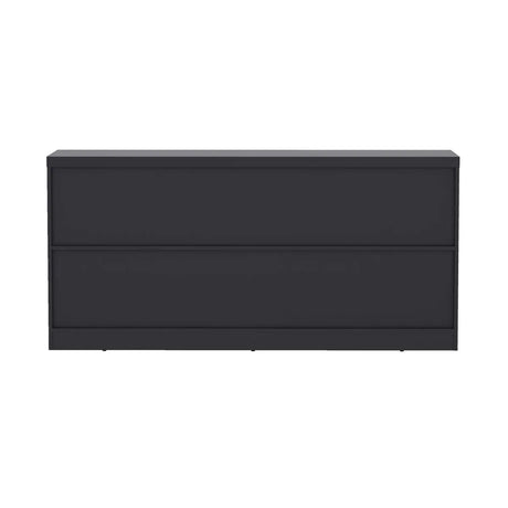 Modern Black Particle Board Storage Sideboard Buffet Cabinet - Omega Lifestyles