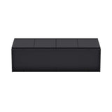 Modern Black Particle Board Storage Sideboard Buffet Cabinet - Omega Lifestyles