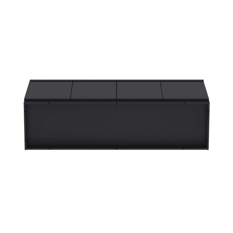 Modern Black Particle Board Storage Sideboard Buffet Cabinet - Omega Lifestyles