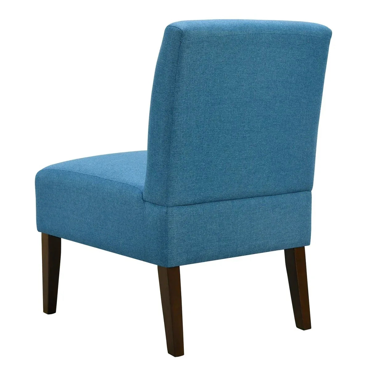 Modern Blue Armless Accent Lounge Chair With Foam - Omega Lifestyles