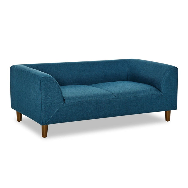 Modern Blue Linen Pet Sofa With Armrest And Backrest - Omega Lifestyles