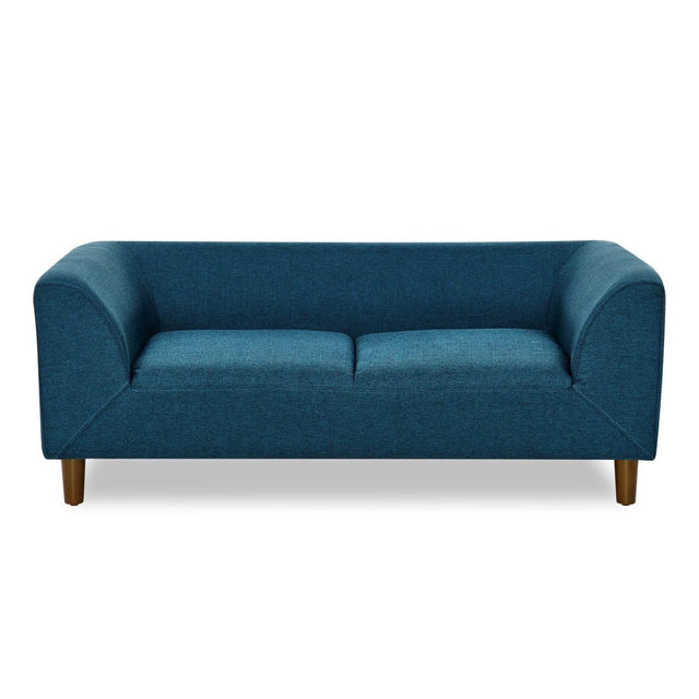 Modern Blue Linen Pet Sofa With Armrest And Backrest - Omega Lifestyles