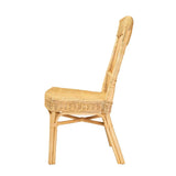 Modern Bohemian Natural Rattan Dining Chair - Omega Lifestyles