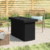 Modern Charcoal Concrete Propane Outdoor Fire Pit Table - Driftwood - Omega Lifestyles