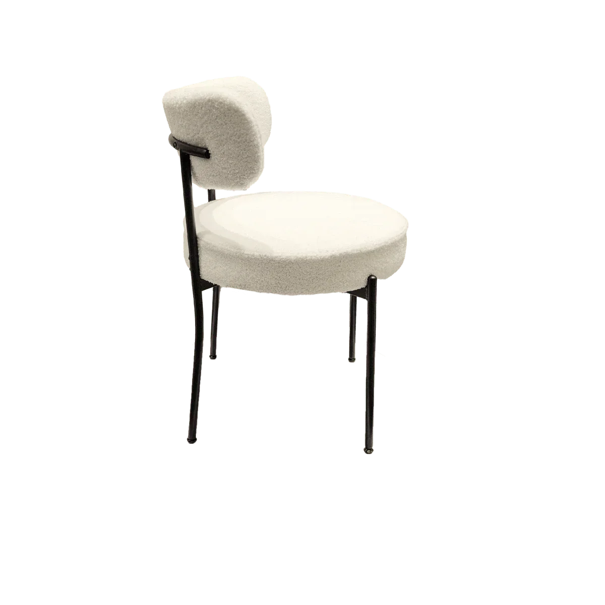 Modern Cream MDF Dining Table With Six Cushioned Chairs - Omega Lifestyles