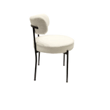 Modern Cream MDF Dining Table With Six Cushioned Chairs - Omega Lifestyles