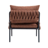 Modern Ergonomic Braided Upholstery Lounge Chair - Omega Lifestyles