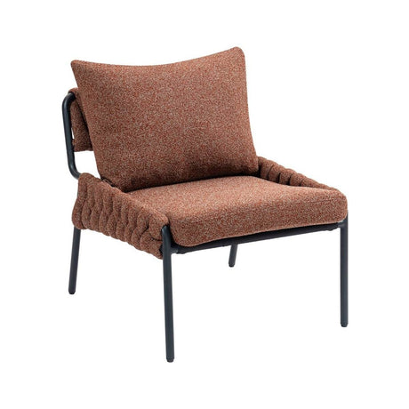 Modern Ergonomic Braided Upholstery Lounge Chair - Omega Lifestyles