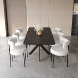 Modern Extendable MDF Metal Dining Table Set With Chairs - Omega Lifestyles