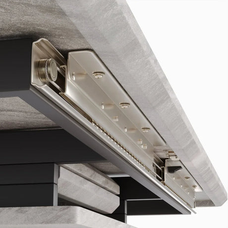 Modern Extendable MDF Metal Dining Table Set With Chairs - Omega Lifestyles