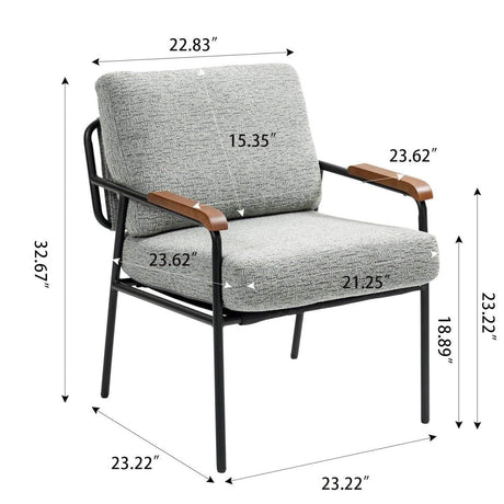 Modern Fabric Upholstered Foam Accent Chair - Sleep Galleria