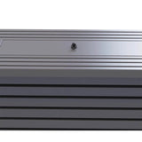 Modern Gray Steel Propane Outdoor Fire Pit Table - Driftwood - Omega Lifestyles