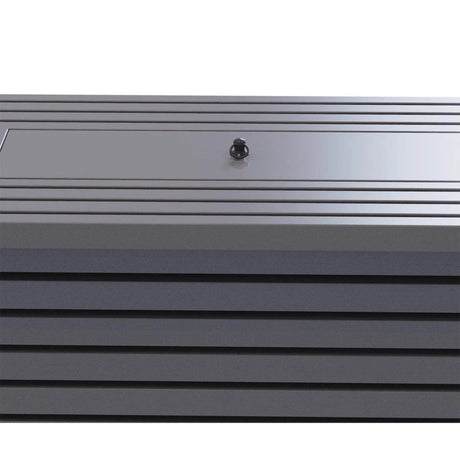 Modern Gray Steel Propane Outdoor Fire Pit Table - Driftwood - Omega Lifestyles