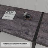 Modern Industrial 5-Piece MDF Dining Table And Chair Set - Omega Lifestyles