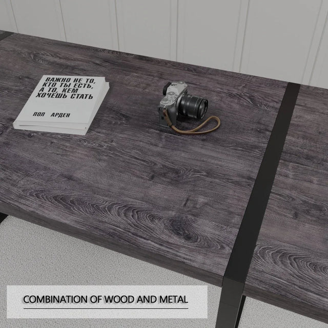 Modern Industrial 5-Piece MDF Dining Table And Chair Set - Omega Lifestyles