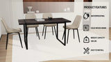 Modern Industrial 5-Piece MDF Dining Table And Chair Set - Omega Lifestyles