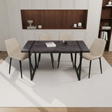 Modern Industrial 5-Piece MDF Dining Table And Chair Set - Omega Lifestyles