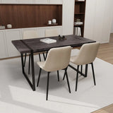 Modern Industrial 5-Piece MDF Dining Table And Chair Set - Omega Lifestyles