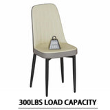 Modern Industrial MDF Dining Table And PU Chair Set - Omega Lifestyles