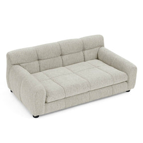 Modern Linen Fabric Pet Sofa With Armrests - Omega Lifestyles