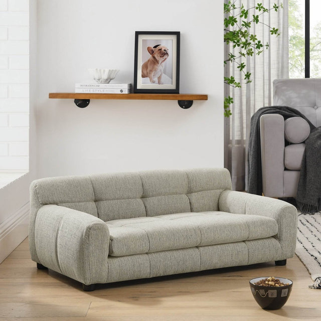 Modern Linen Fabric Pet Sofa With Armrests - Omega Lifestyles