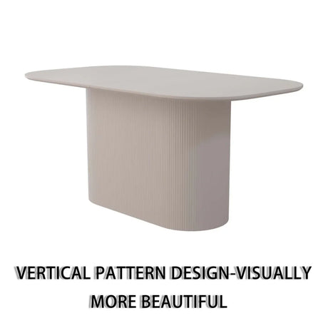 Modern MDF Dining Table And PU Armless Chair Set Of Five - Omega Lifestyles