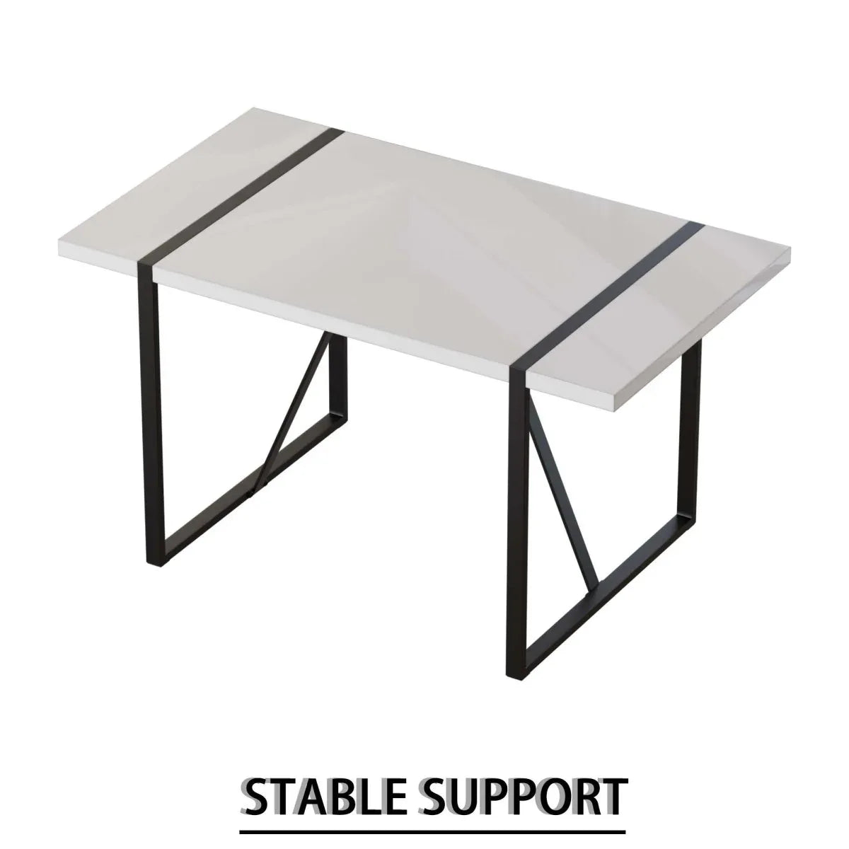 Modern MDF Industrial Dining Table And Chair Set - Omega Lifestyles