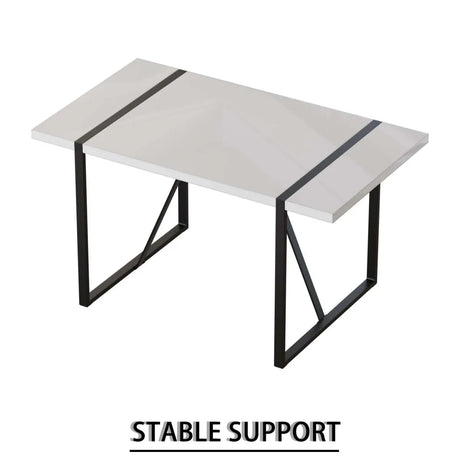 Modern MDF Industrial Dining Table And Chair Set - Omega Lifestyles