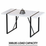 Modern MDF Industrial Dining Table And Chair Set - Omega Lifestyles