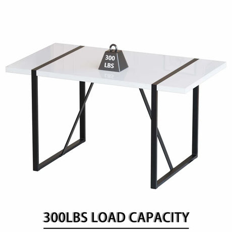 Modern MDF Industrial Dining Table And Chair Set - Omega Lifestyles
