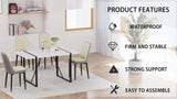 Modern MDF Industrial Dining Table And Chair Set - Omega Lifestyles