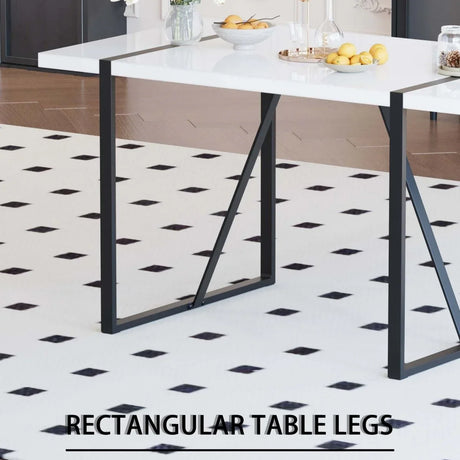 Modern MDF Industrial Dining Table And Chair Set - Omega Lifestyles