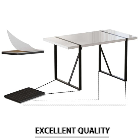 Modern MDF Industrial Dining Table And Chair Set - Omega Lifestyles