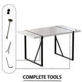 Modern MDF Industrial Dining Table And Chair Set - Omega Lifestyles
