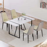 Modern MDF Industrial Dining Table And Chair Set - Omega Lifestyles